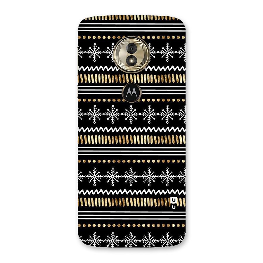 Snowflakes Gold Back Case for Moto G6 Play