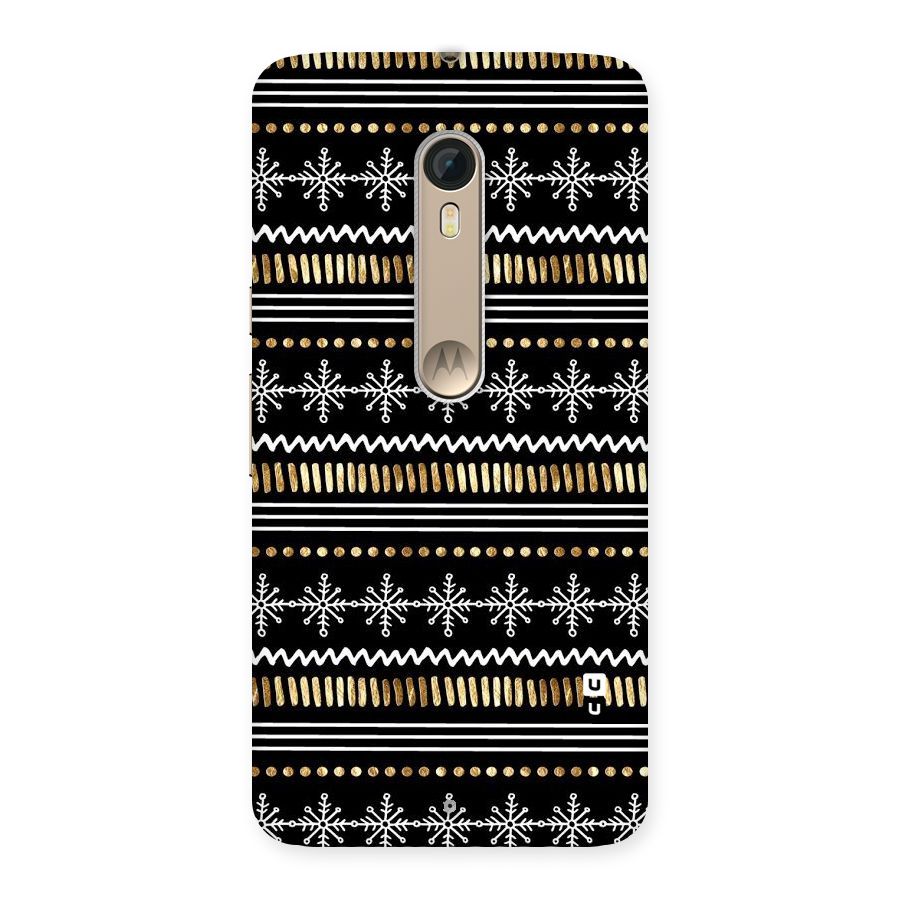 Snowflakes Gold Back Case for Motorola Moto X Style
