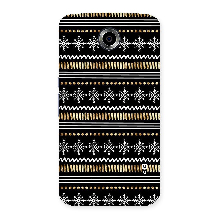 Snowflakes Gold Back Case for Nexsus 6