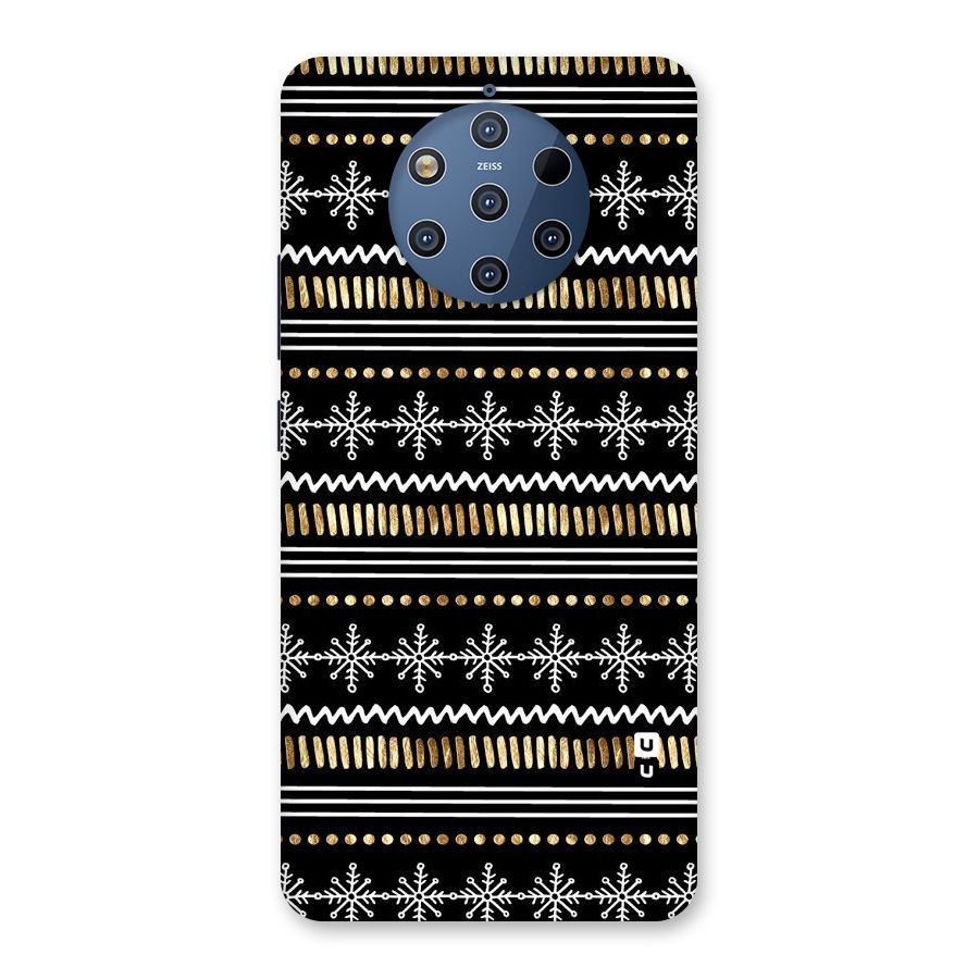 Snowflakes Gold Back Case for Nokia 9 PureView