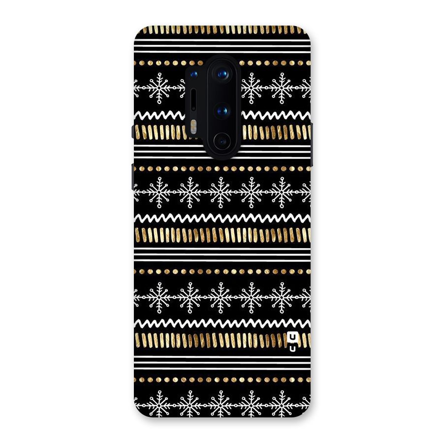 Snowflakes Gold Back Case for OnePlus 8 Pro