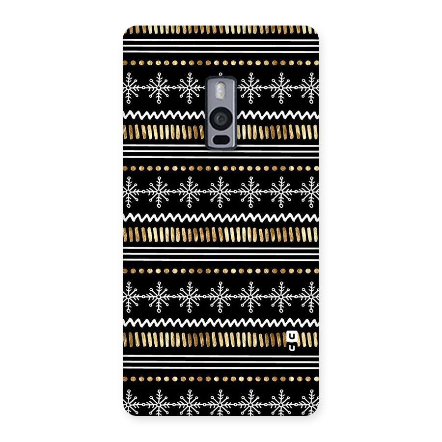 Snowflakes Gold Back Case for OnePlus Two