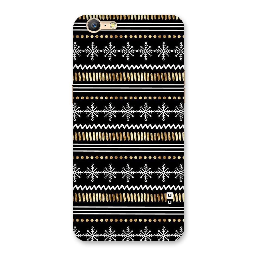 Snowflakes Gold Back Case for Oppo A39