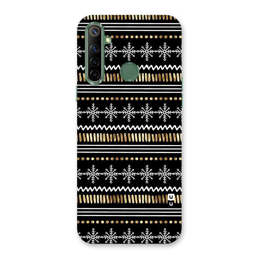 Snowflakes Gold Back Case for Realme Narzo 10