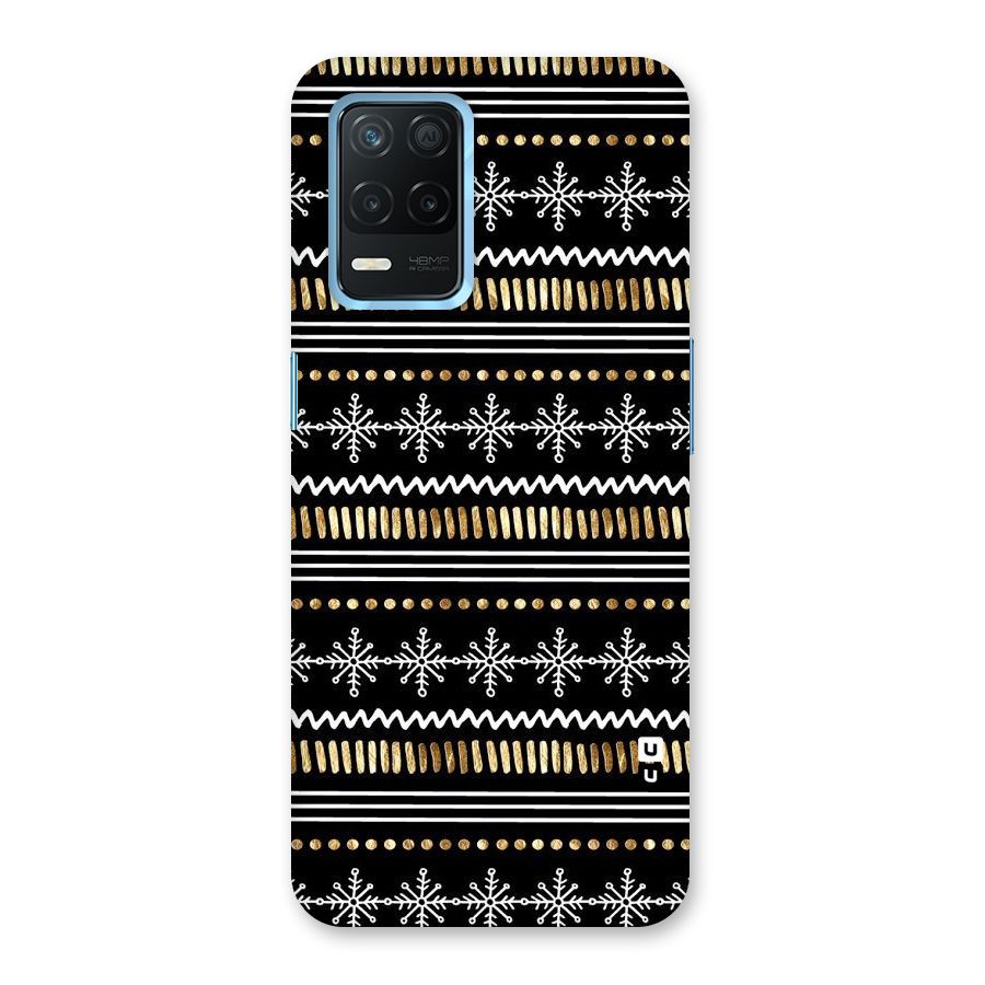 Snowflakes Gold Back Case for Realme Narzo 30 5G