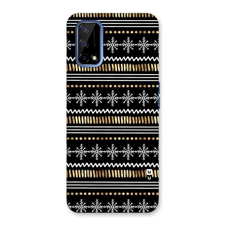 Snowflakes Gold Back Case for Realme Narzo 30 Pro