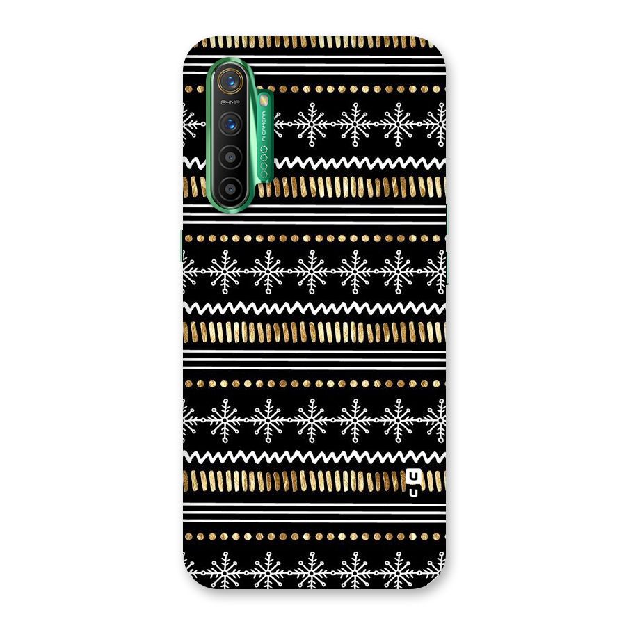 Snowflakes Gold Back Case for Realme X2