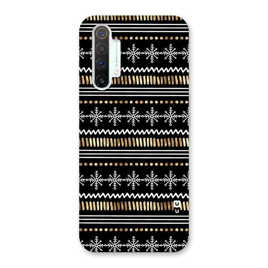 Snowflakes Gold Back Case for Realme X3