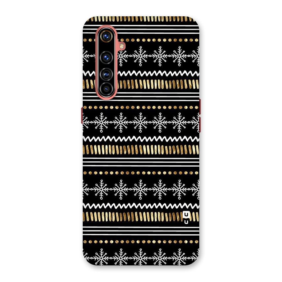 Snowflakes Gold Back Case for Realme X50 Pro