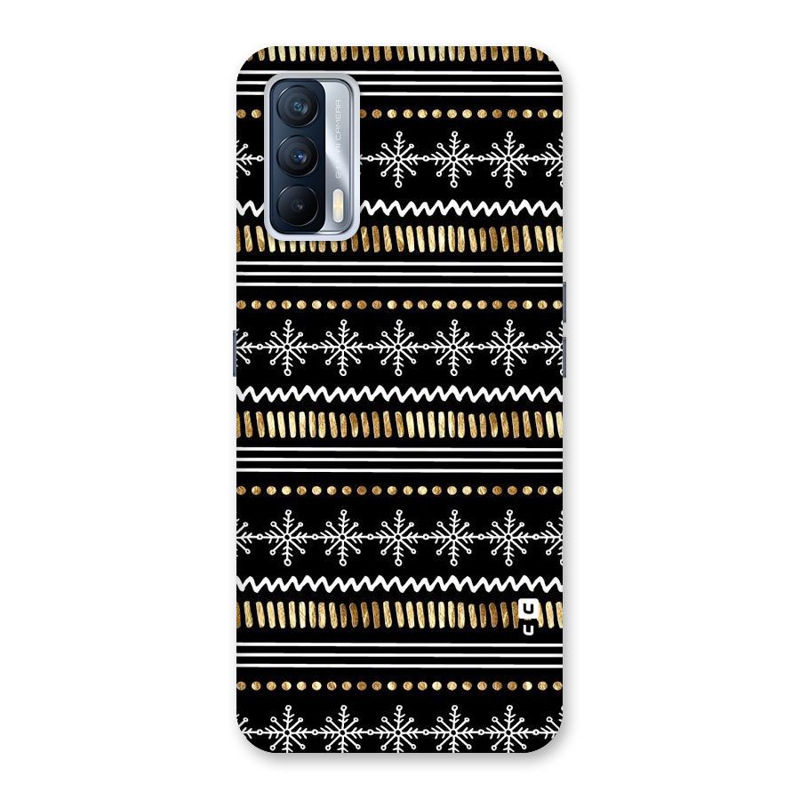 Snowflakes Gold Back Case for Realme X7