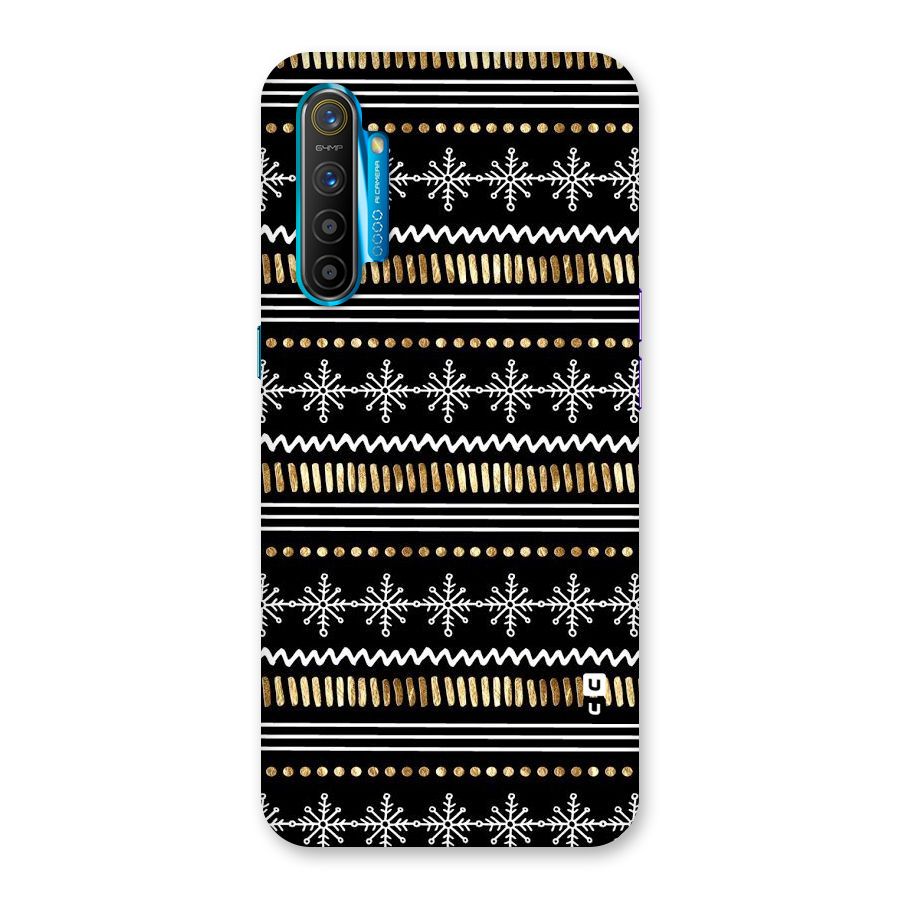 Snowflakes Gold Back Case for Realme XT