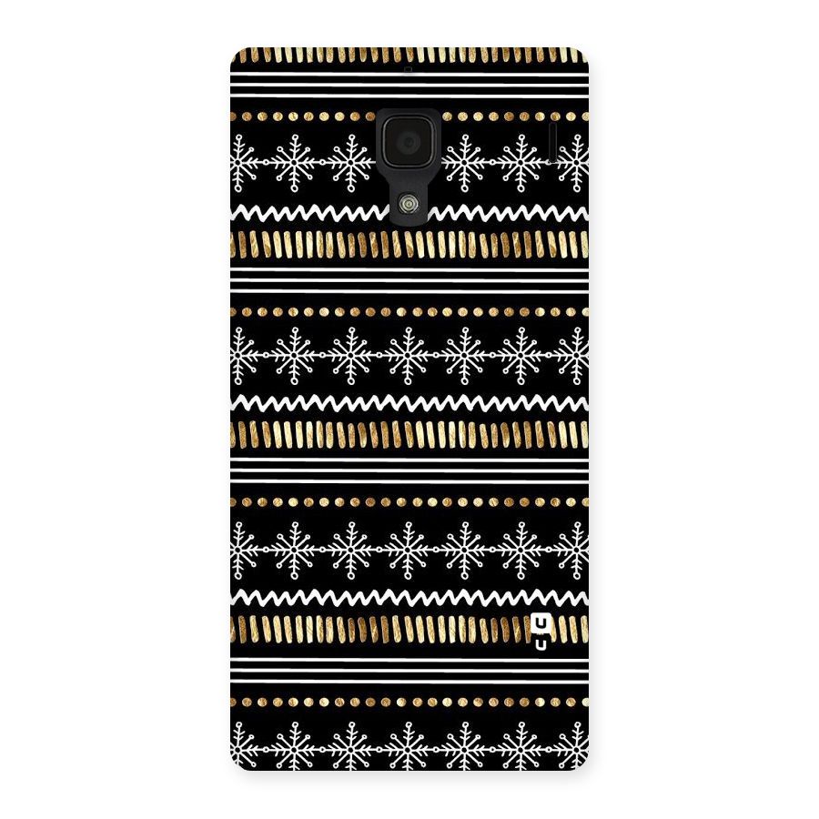 Snowflakes Gold Back Case for Redmi 1S