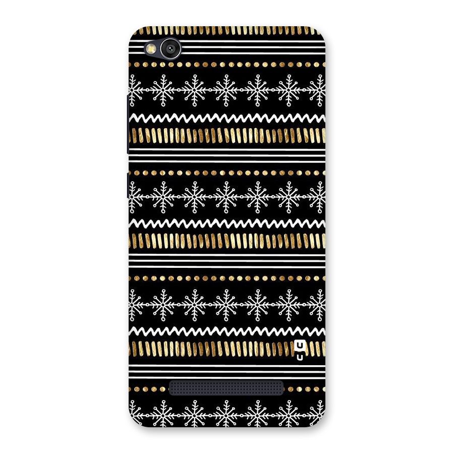 Snowflakes Gold Back Case for Redmi 4A