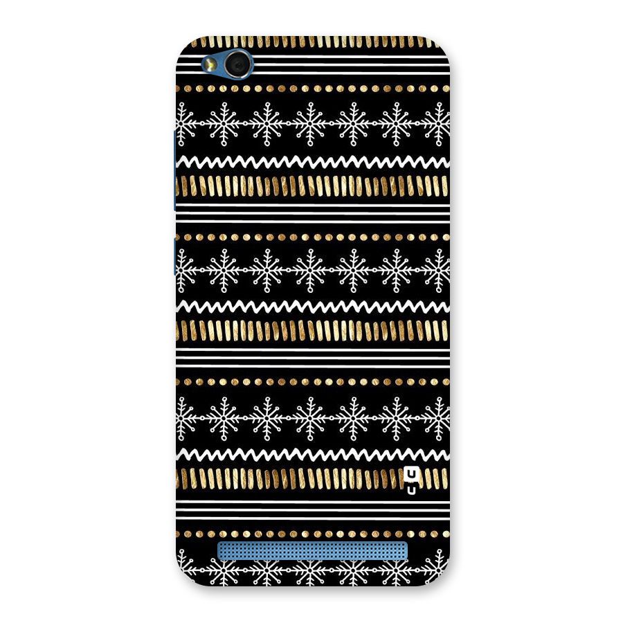 Snowflakes Gold Back Case for Redmi 5A