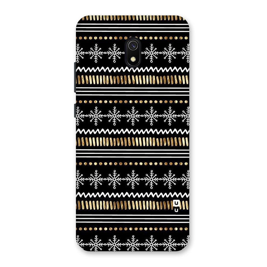 Snowflakes Gold Back Case for Redmi 8A