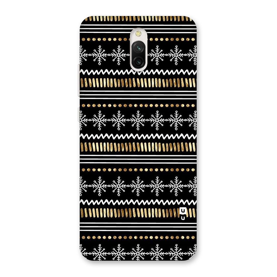 Snowflakes Gold Back Case for Redmi 8A Dual