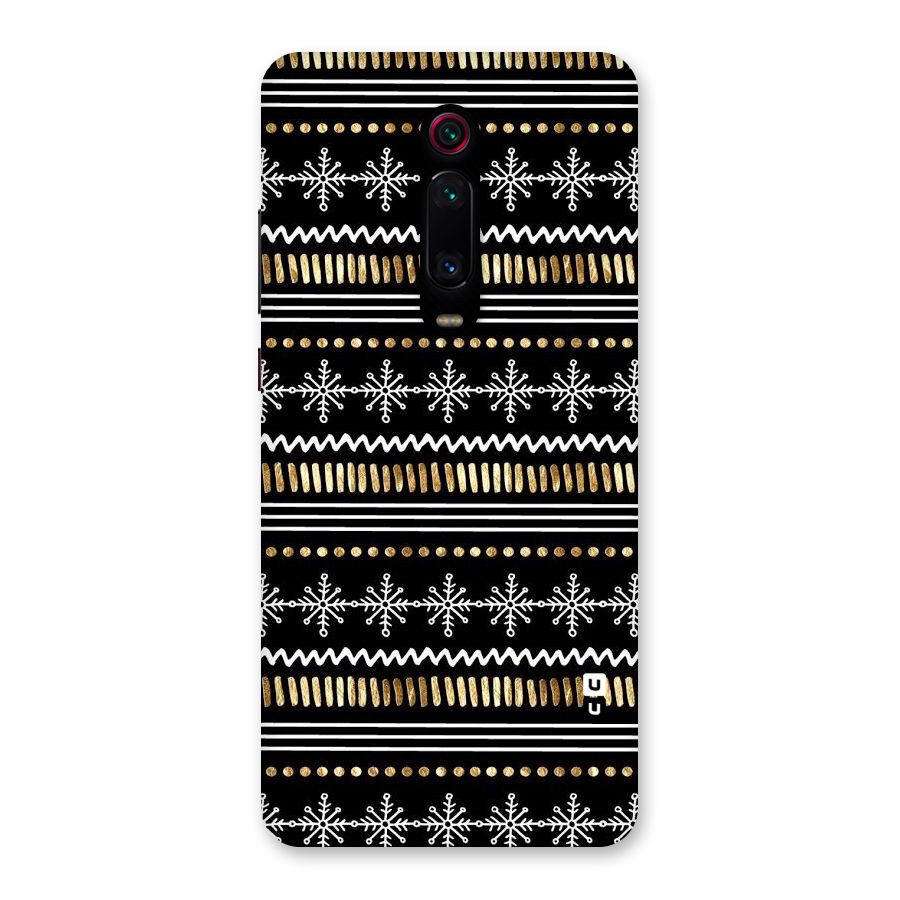 Snowflakes Gold Back Case for Redmi K20