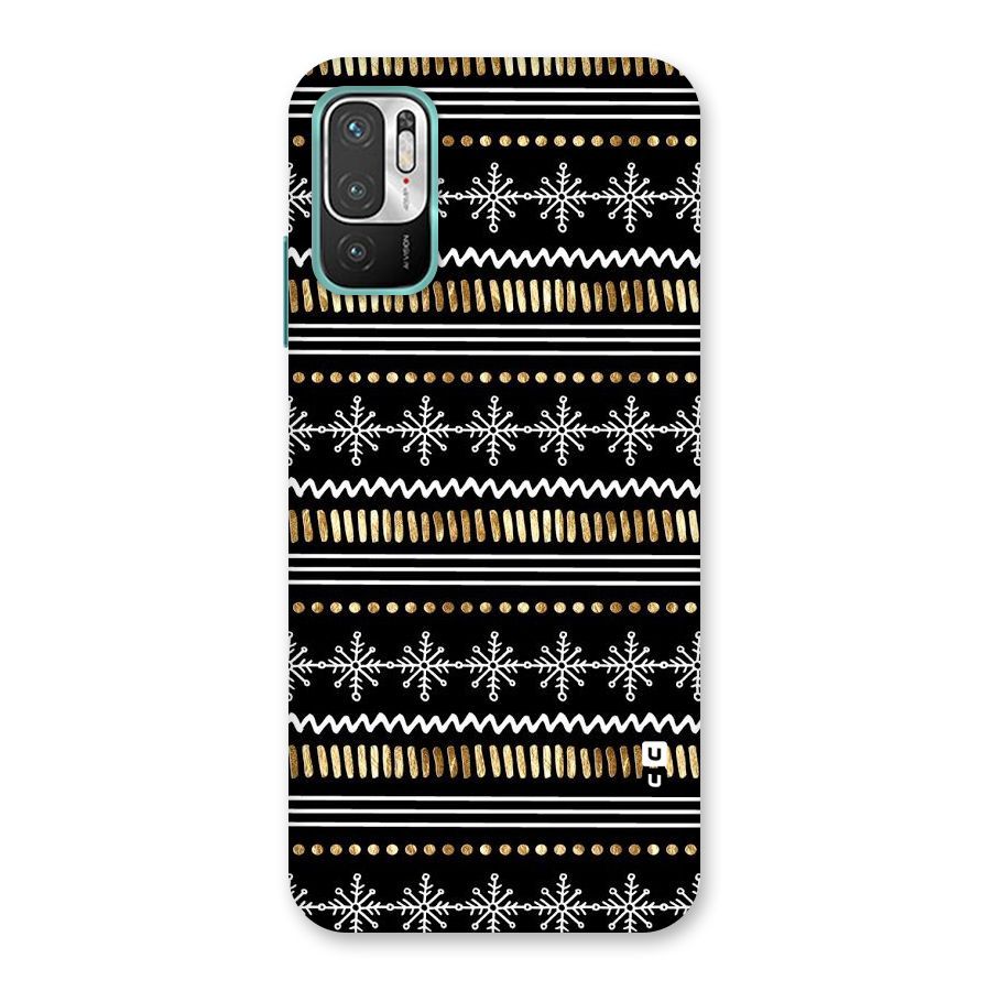 Snowflakes Gold Back Case for Redmi Note 10T 5G