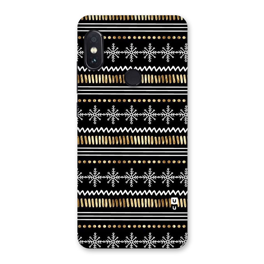 Snowflakes Gold Back Case for Redmi Note 5 Pro