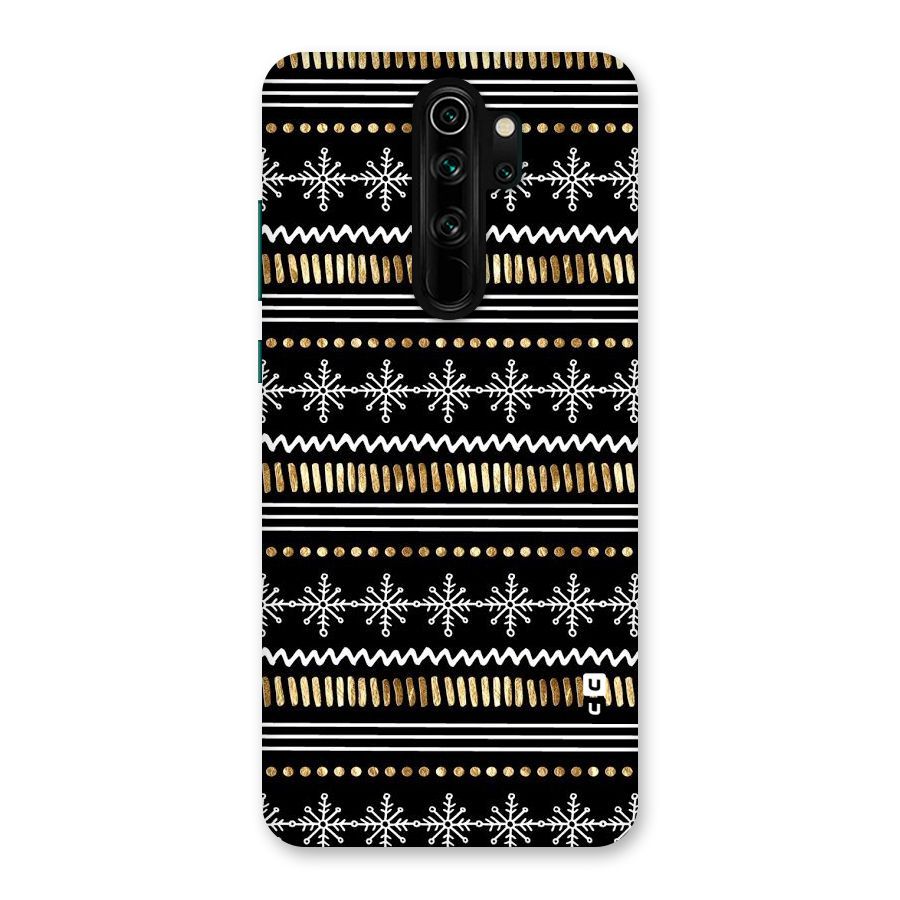 Snowflakes Gold Back Case for Redmi Note 8 Pro