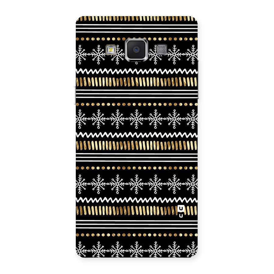 Snowflakes Gold Back Case for Samsung Galaxy A5