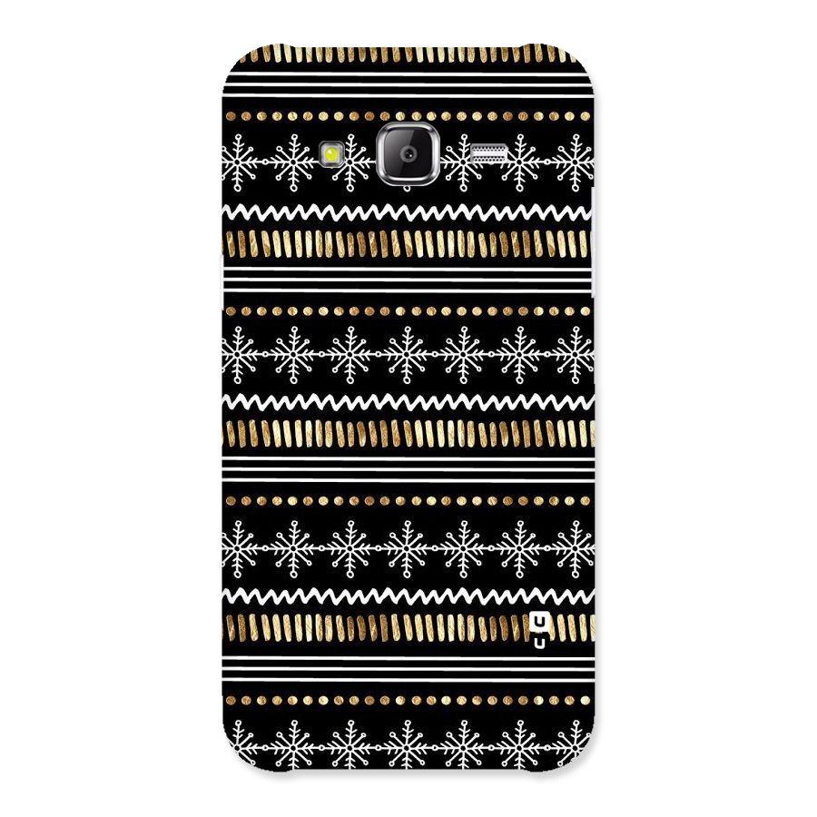 Snowflakes Gold Back Case for Samsung Galaxy J2 Prime