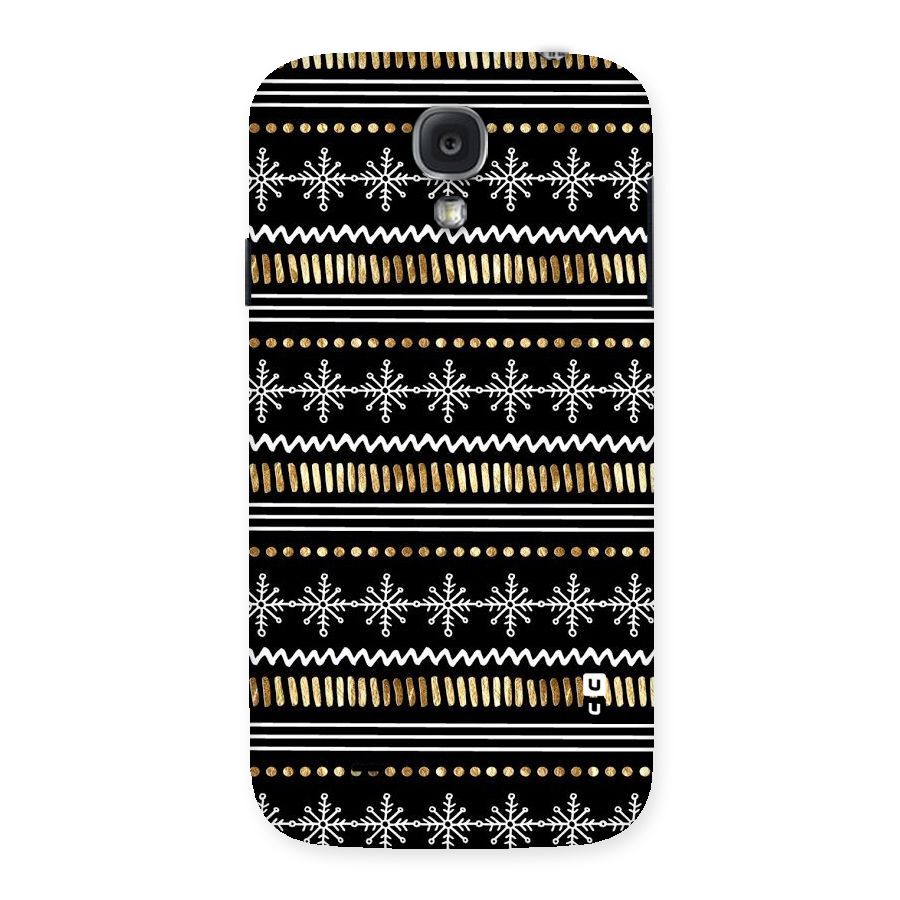 Snowflakes Gold Back Case for Samsung Galaxy S4