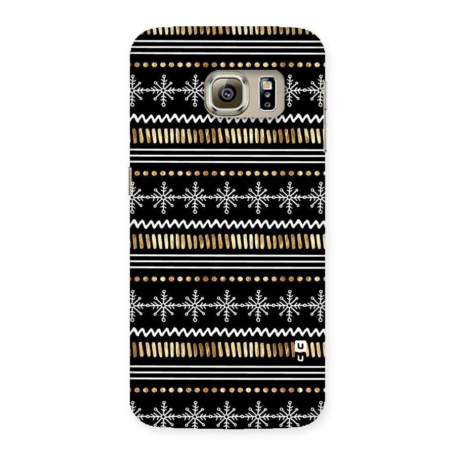 Snowflakes Gold Back Case for Samsung Galaxy S6 Edge