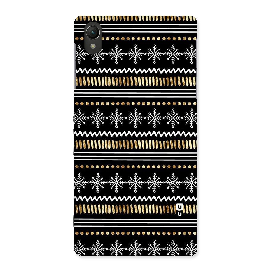Snowflakes Gold Back Case for Sony Xperia Z2