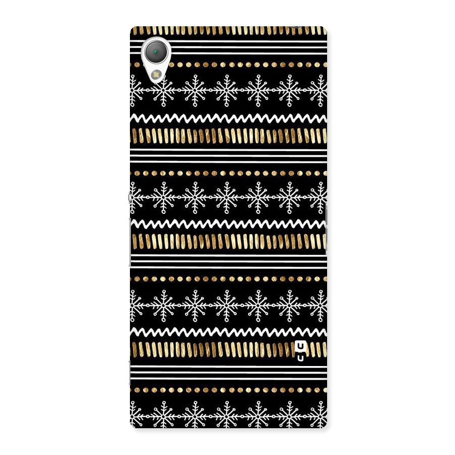 Snowflakes Gold Back Case for Sony Xperia Z3