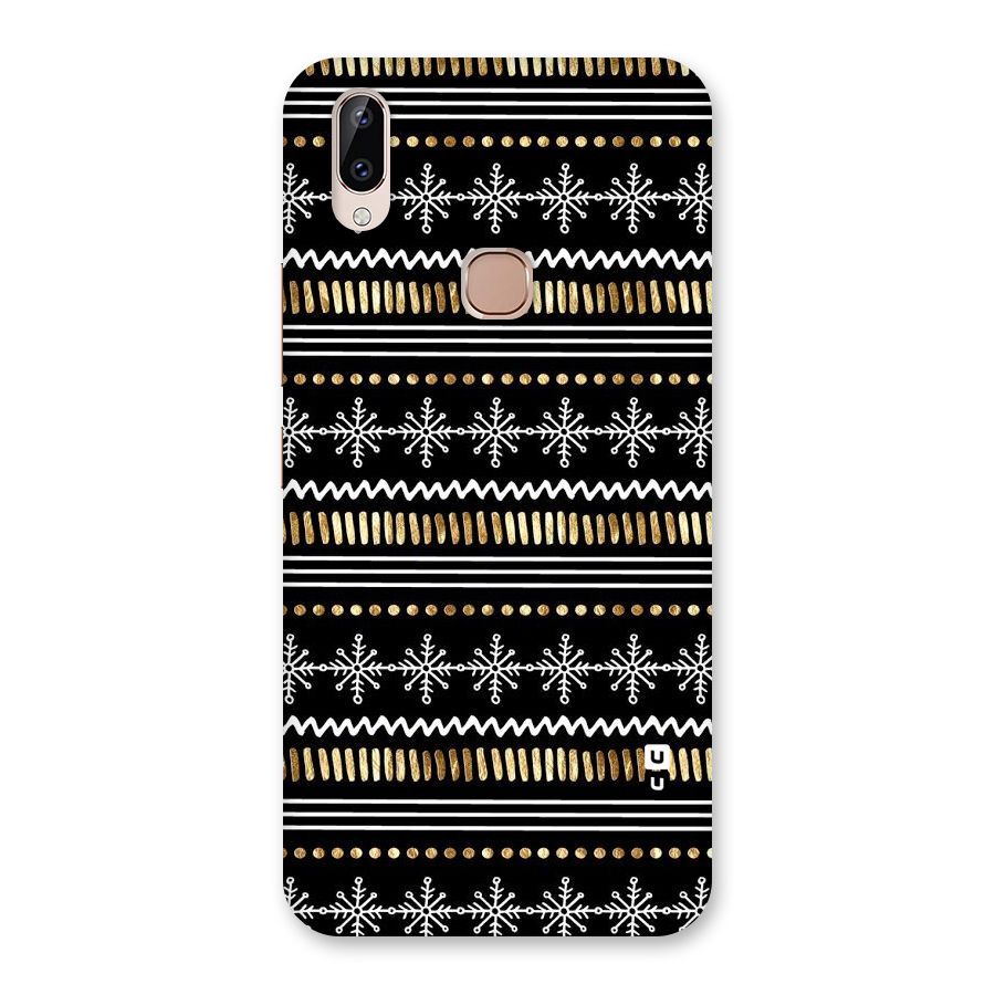 Snowflakes Gold Back Case for Vivo Y83 Pro