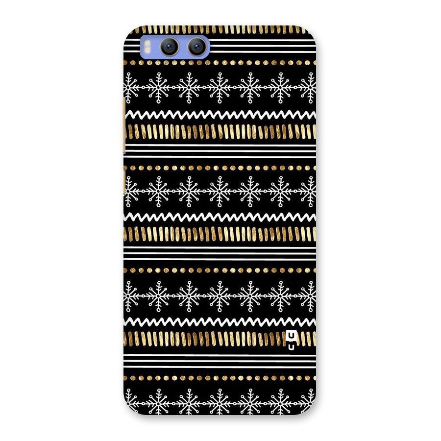 Snowflakes Gold Back Case for Xiaomi Mi 6