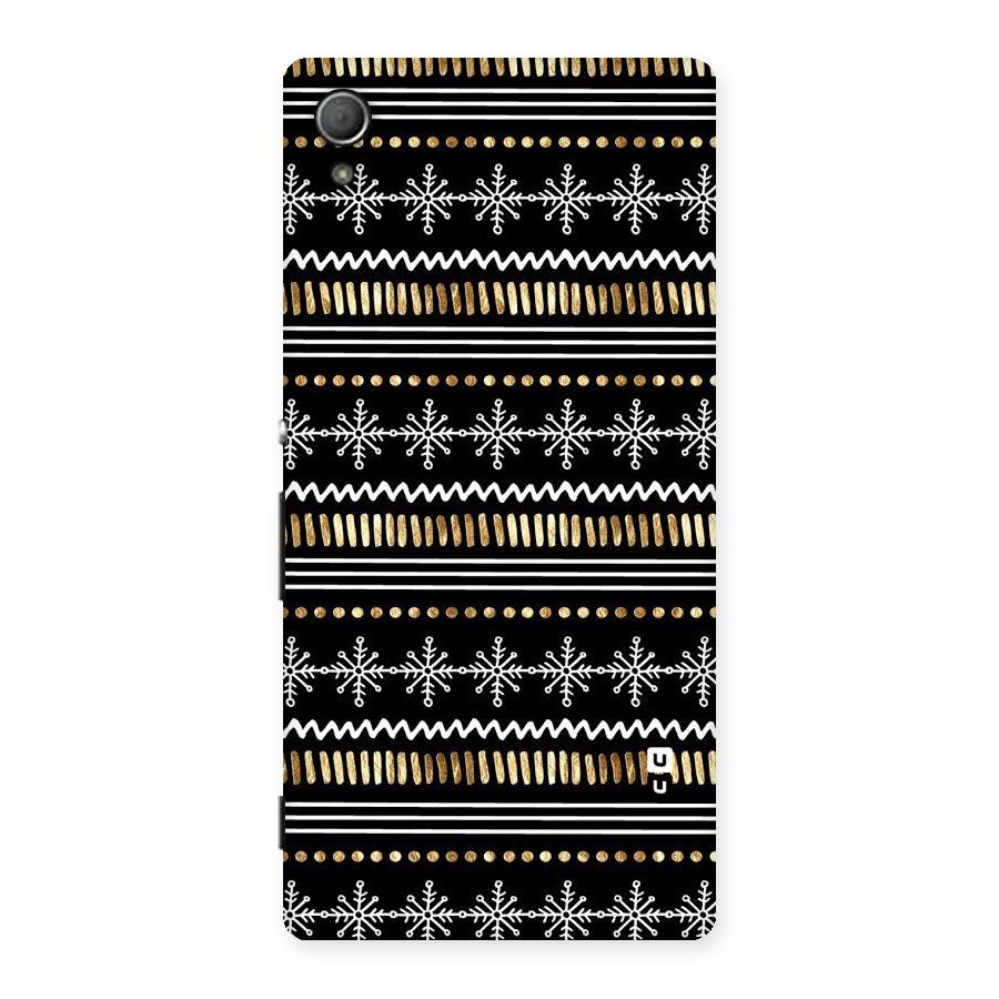 Snowflakes Gold Back Case for Xperia Z4