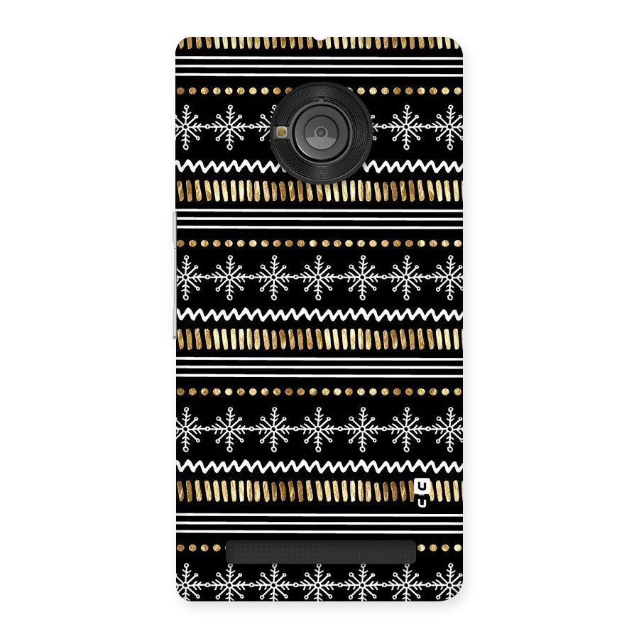 Snowflakes Gold Back Case for Yu Yunique