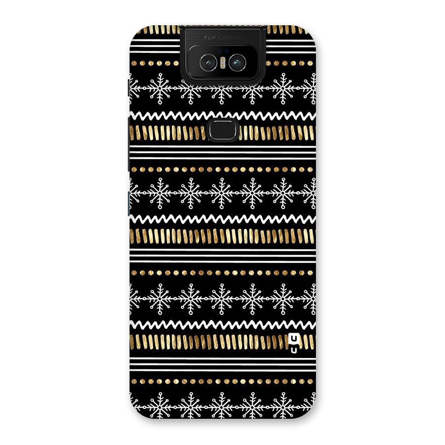 Snowflakes Gold Back Case for Zenfone 6z