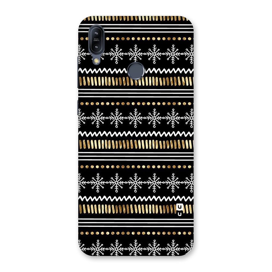 Snowflakes Gold Back Case for Zenfone Max M2