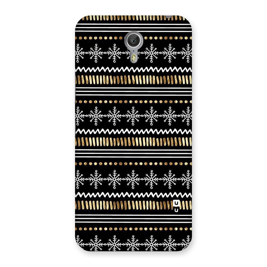 Snowflakes Gold Back Case for Zuk Z1