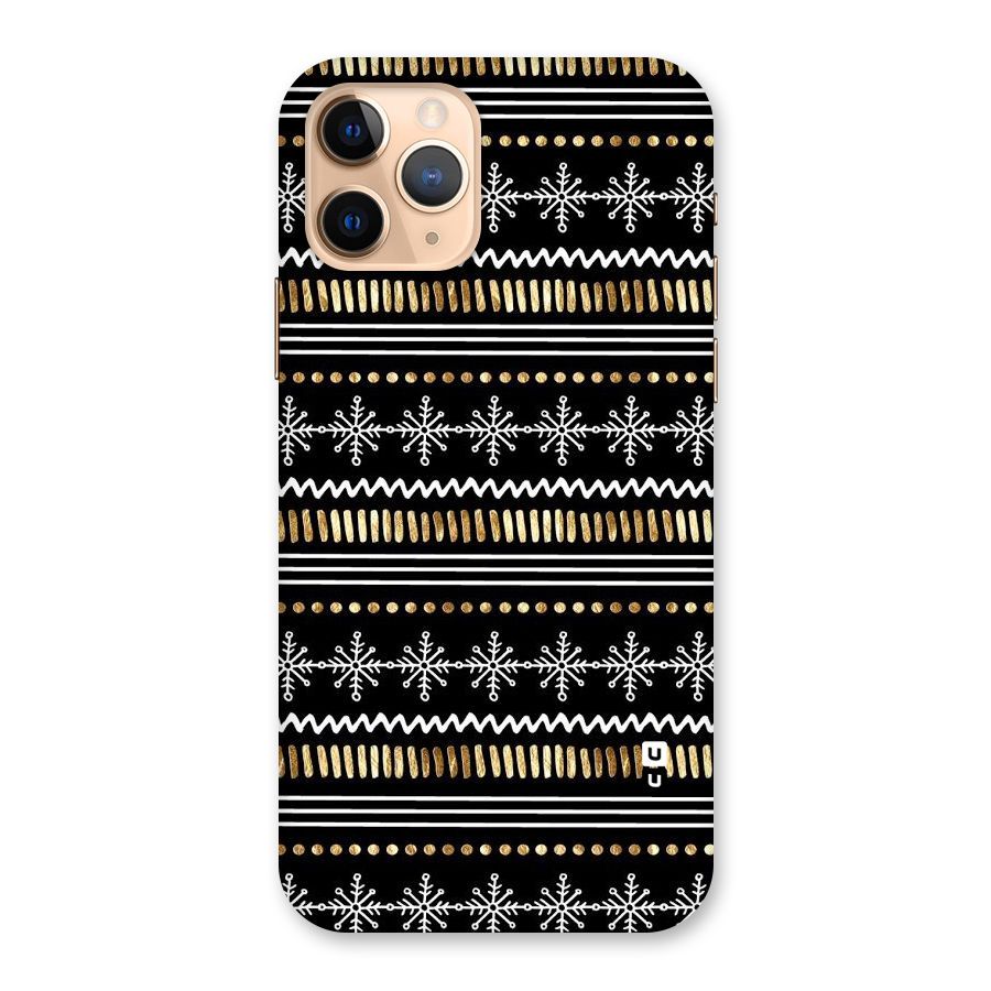 Snowflakes Gold Back Case for iPhone 11 Pro