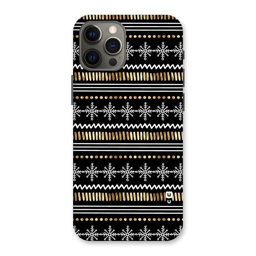 Snowflakes Gold Back Case for iPhone 12 Pro Max