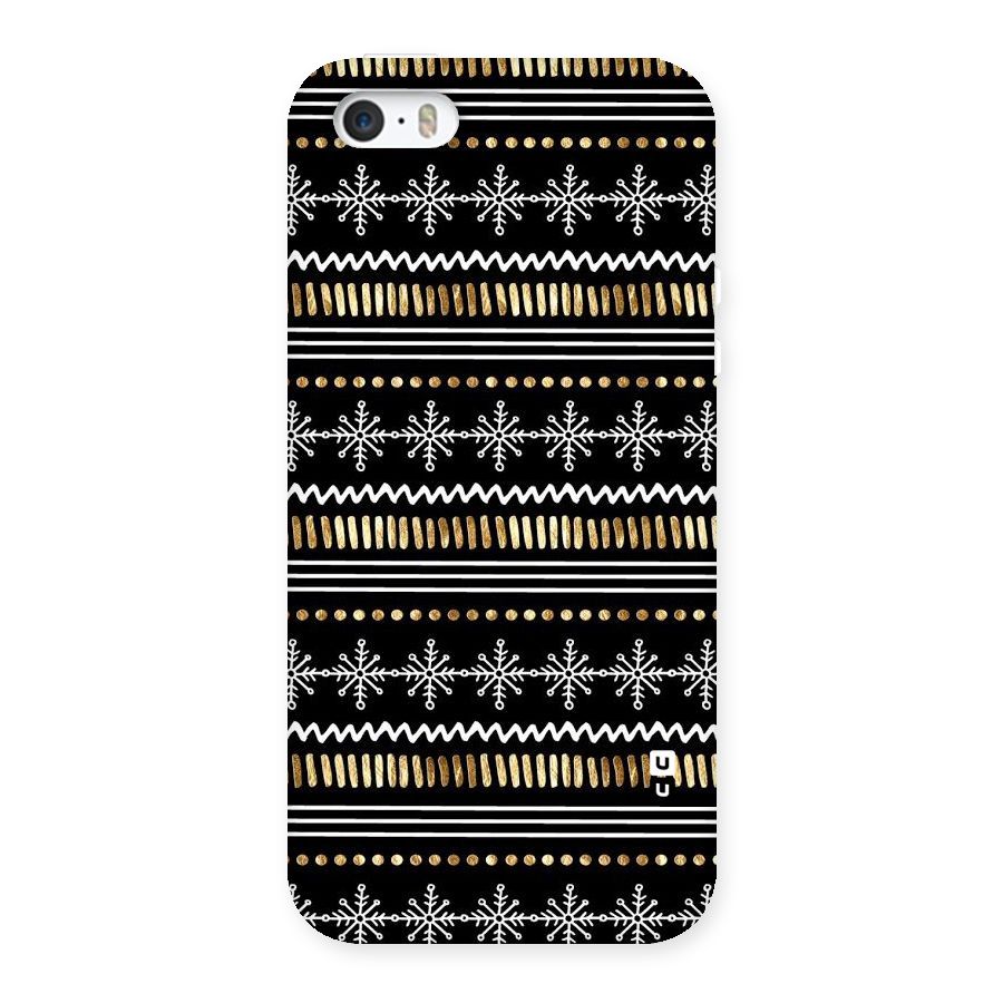 Snowflakes Gold Back Case for iPhone 5 5S