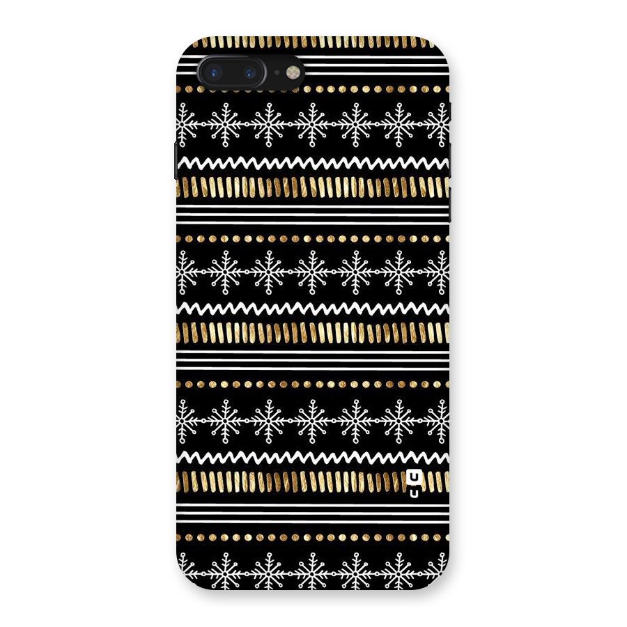 Snowflakes Gold Back Case for iPhone 7 Plus