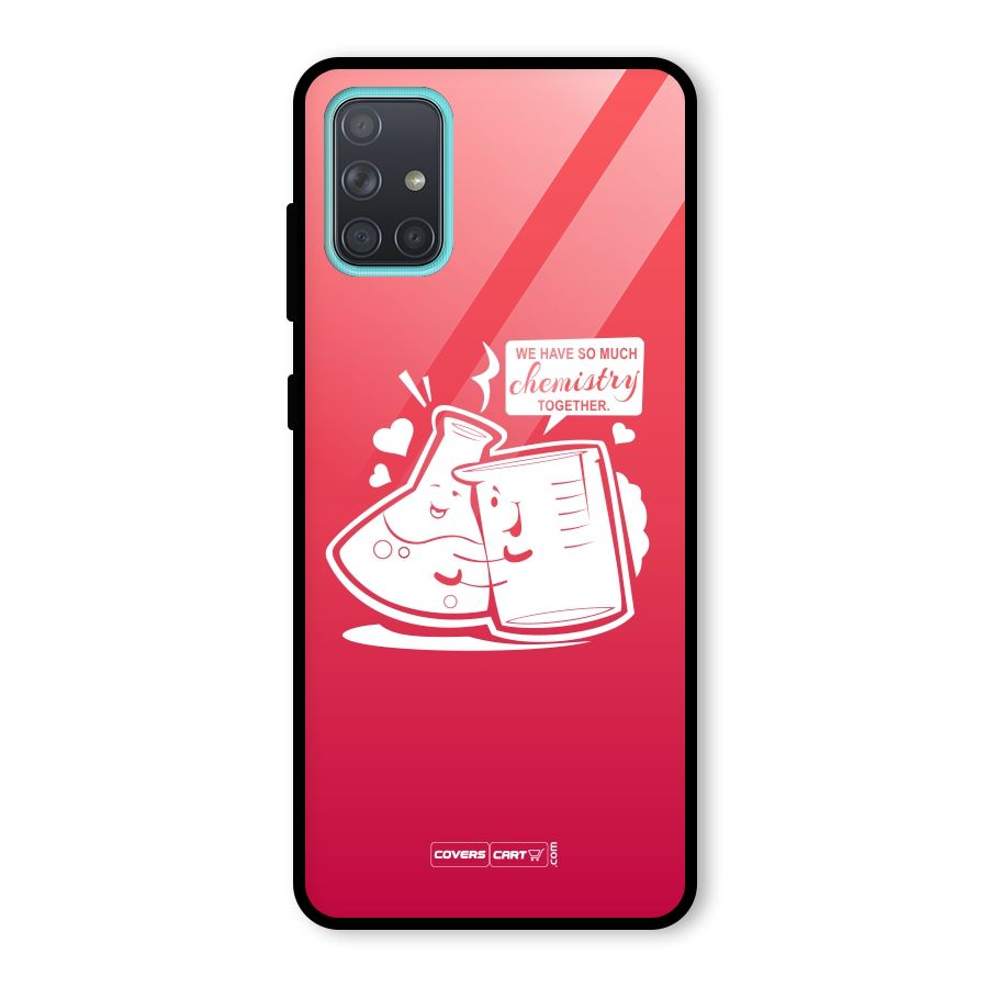 So Much Chemistry Glass Back Case for Galaxy A71