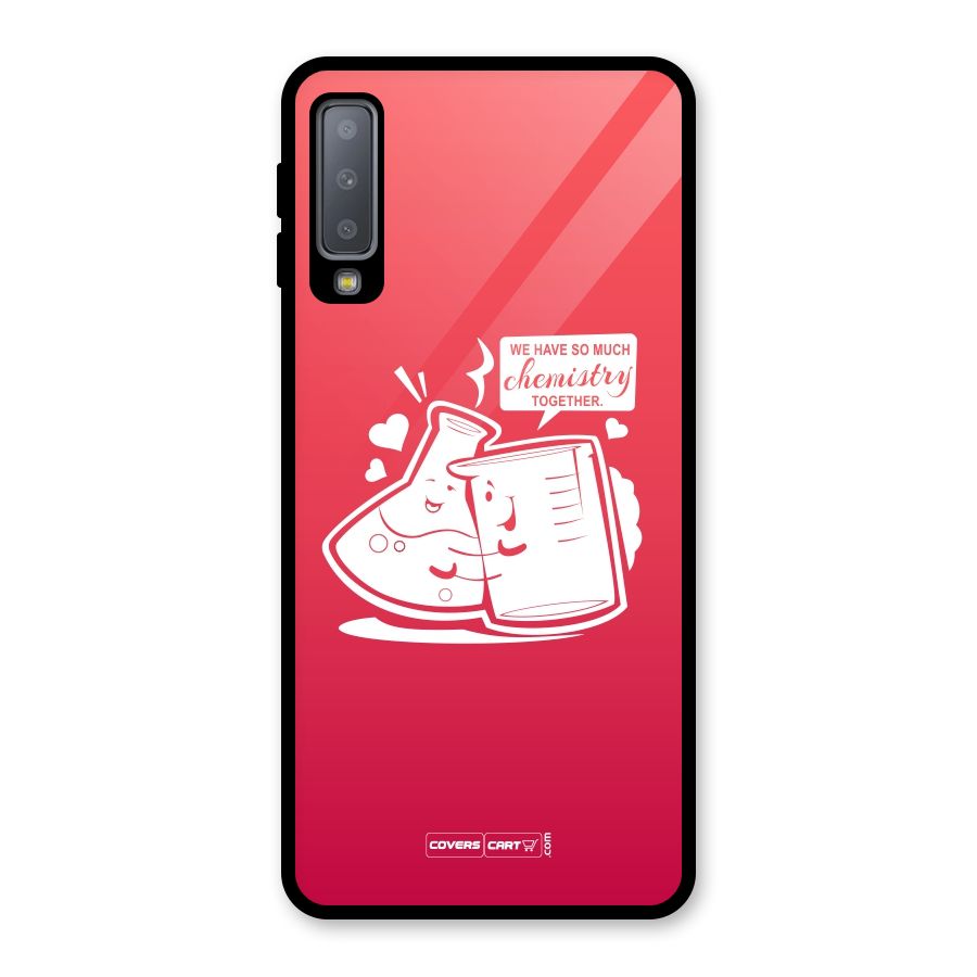 So Much Chemistry Glass Back Case for Galaxy A7 (2018)
