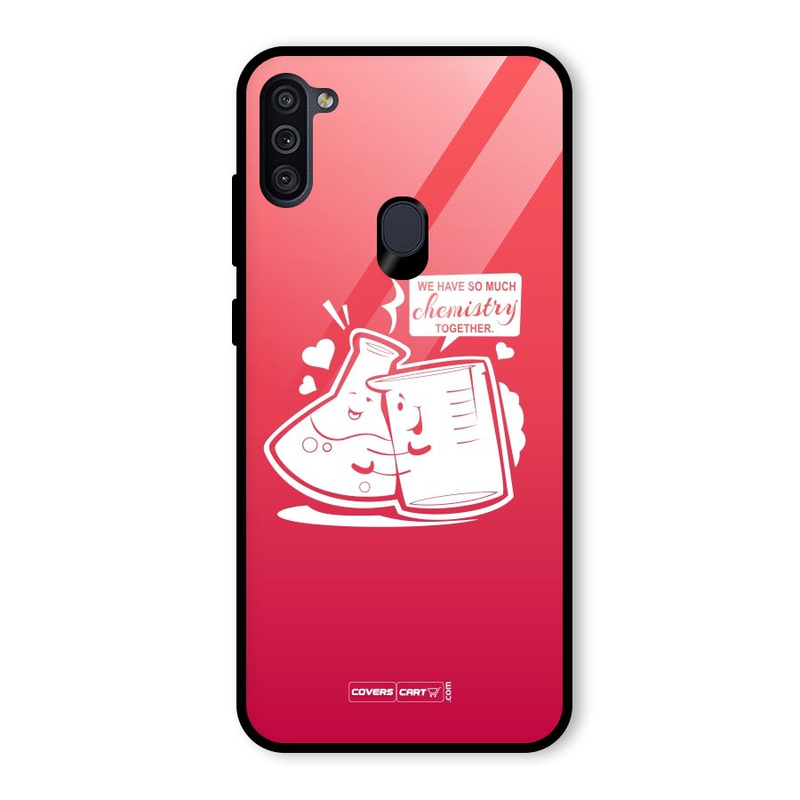 So Much Chemistry Glass Back Case for Galaxy M11