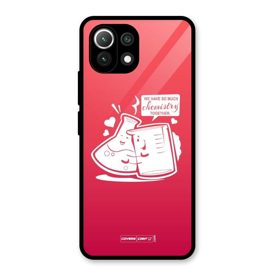 So Much Chemistry Glass Back Case for Mi 11 Lite