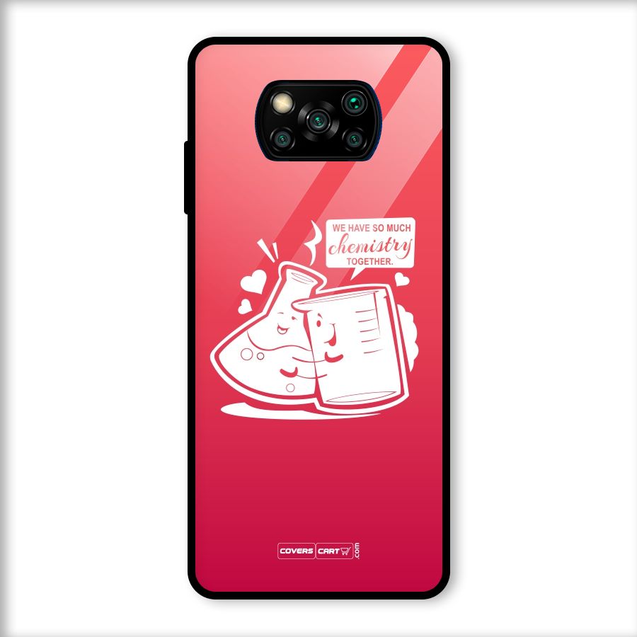 So Much Chemistry Glass Back Case for Poco X3