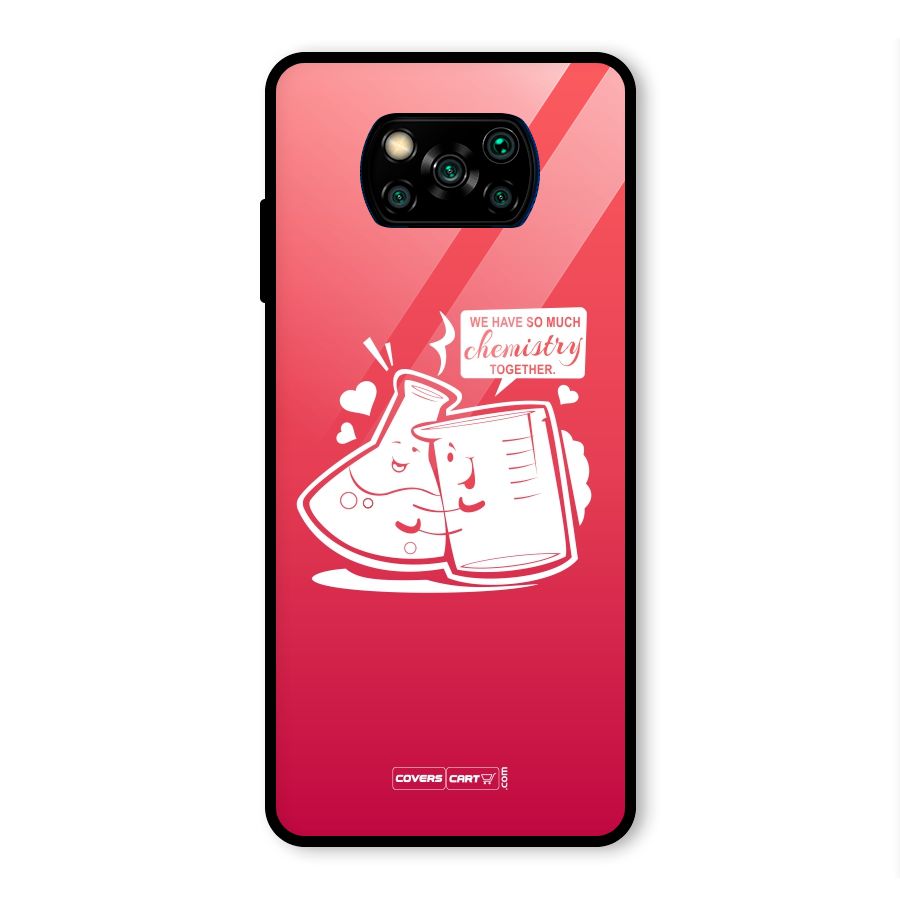 So Much Chemistry Glass Back Case for Poco X3 Pro