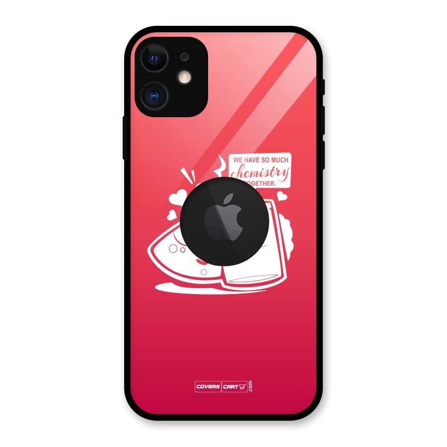 So Much Chemistry Glass Back Case for iPhone 11 Logo Cut