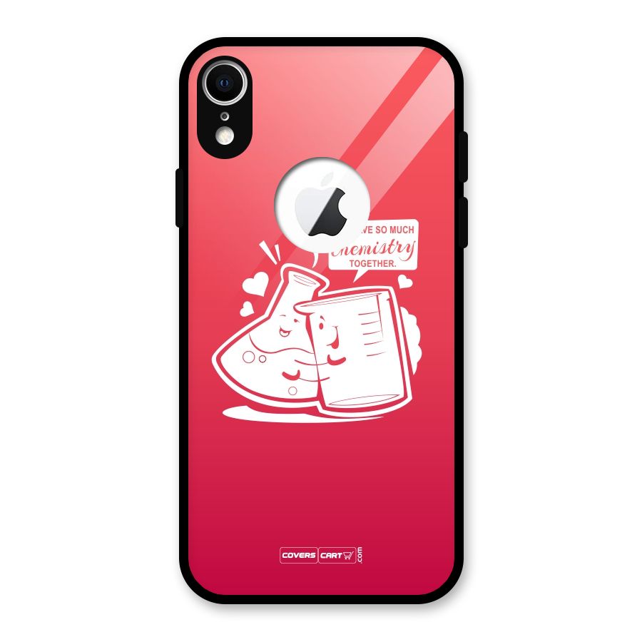 So Much Chemistry Glass Back Case for iPhone XR Logo Cut