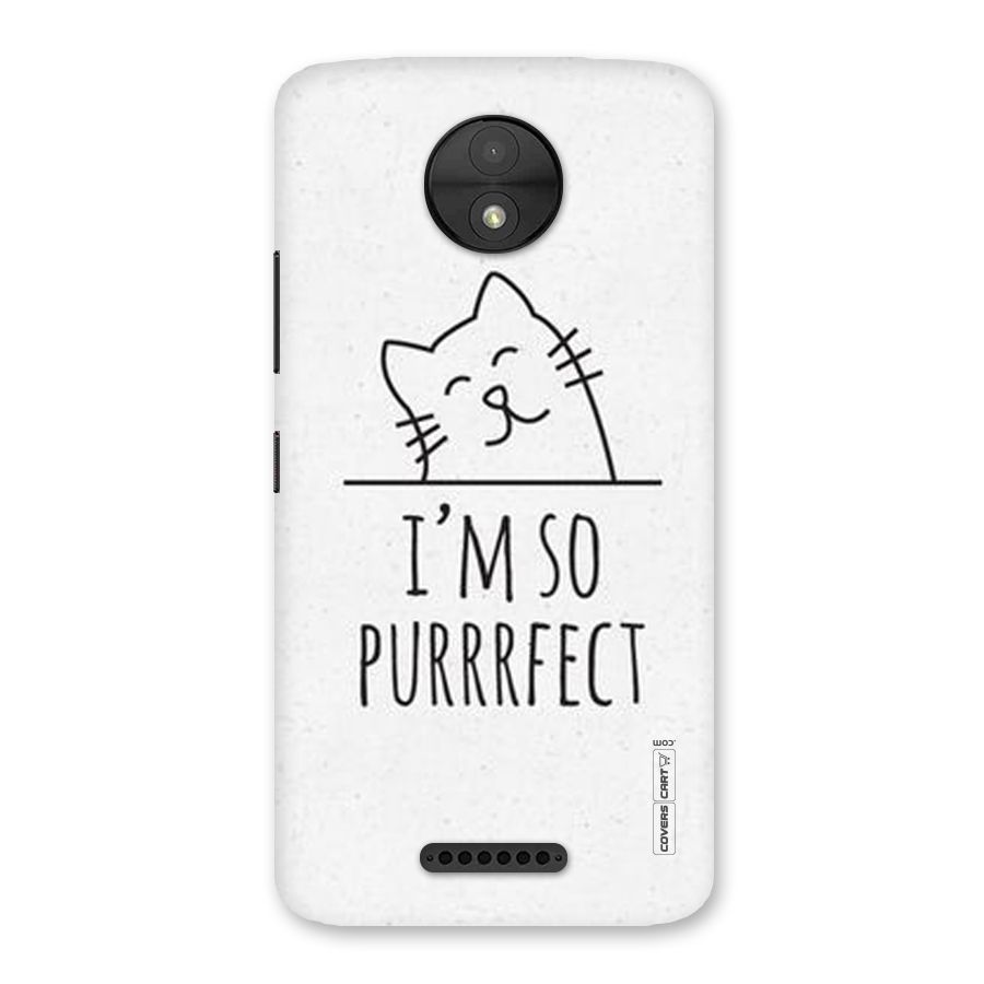So Purrfect Back Case for Moto C